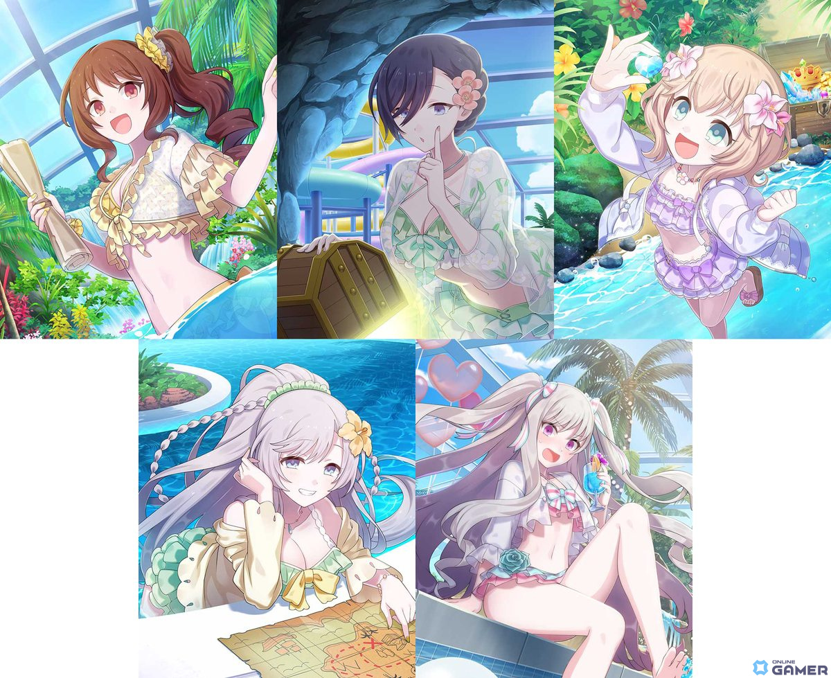 「ごまおつ」5乙女が水着姿で登場！夏の大型イベント第1弾「真夏のドキドキ（ハート）トレジャーハント！乙女編」が開催の画像