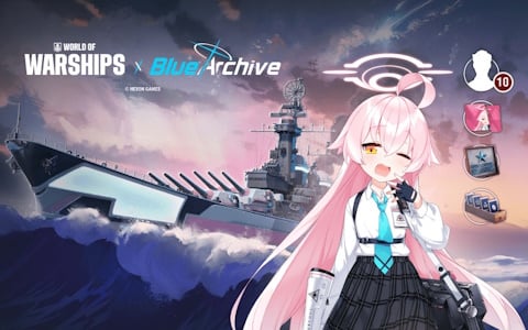 「World of Warships」で「ブルーアーカイブ -Blue Archive-」とのコラボが開始！ホシノ、ノノミ、アヤネのコラボ艦艇が登場