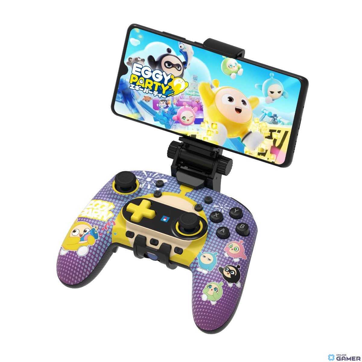 「EGGY PARTY ワイヤレスホリパッド for Mobile Gaming」が12月に発売！スマートフォンを装着できるアタッチメントも付属の画像