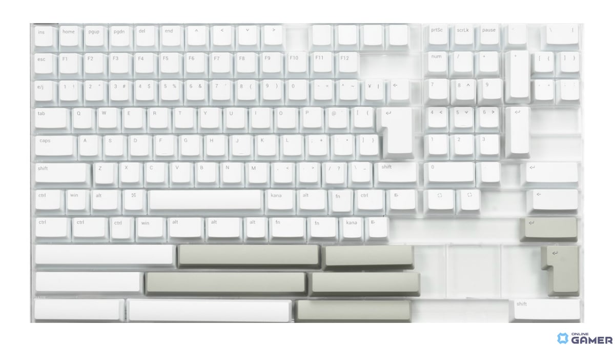 「GRAPHT Designer Keycaps Matte White」（JPUS配列対応、158キー）