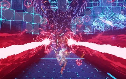 「PSO2 ニュージェネシス」エネミー能力強化が付与されたルーイナスと一騎打ちを行う期間限定クエスト「想定演習：強化エネミー討伐戦」が登場