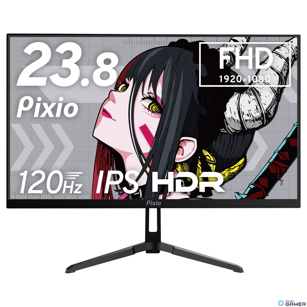 Pixio、120Hz/フルHD対応の24インチIPSゲーミングモニターの予約販売を1月30日より開始！ブラック・ホワイト・パステルブルー・パステルピンクの4色展開の画像