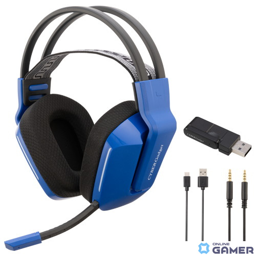 PS5/Switch/PC「CYBER・ワイヤレスゲーミングヘッドセット」が5月上旬に発売！超低遅延2.4GHzで着脱式マイクやUSB/Type-C両対応端子を搭載の画像