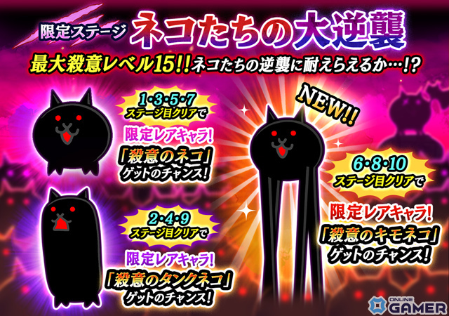 今日は猫の日!「にゃんこ大戦争」でネコの日限定ステージがオープン!限定キャラをゲットしようの画像