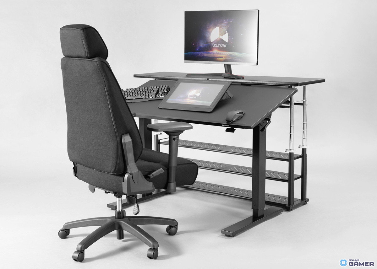 BauhutteからFPS特化型ゲーミングチェア「G-590」登場！前傾チルト＆ノンバケット設計で戦闘姿勢をサポートの画像