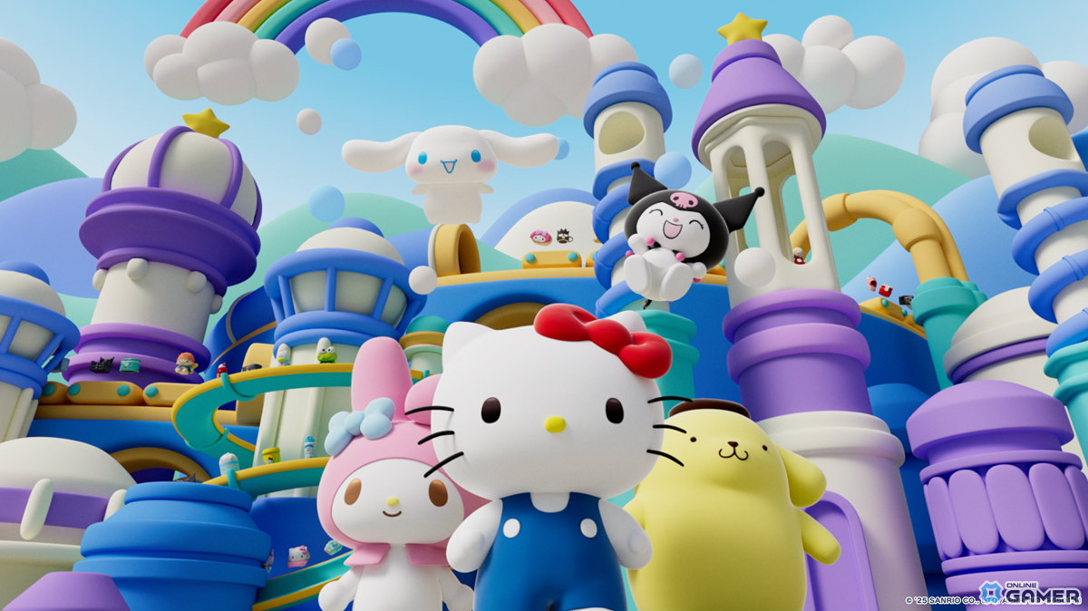 1,000種類以上のサンリオグッズが登場！3Dパズル「ハローキティ マーチマッチ」2025年夏配信＆事前登録スタートの画像
