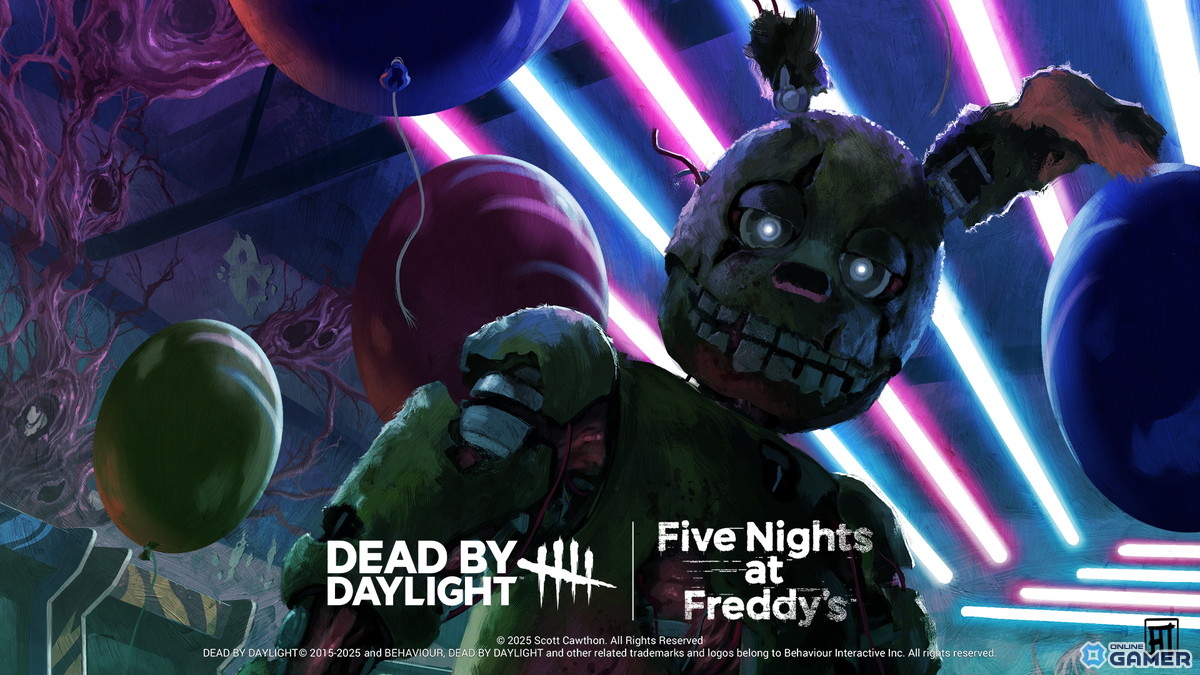 「DbD」×「FNaF」夢の悪夢コラボ始動!スプリングトラップ実装チャプターが登場の画像