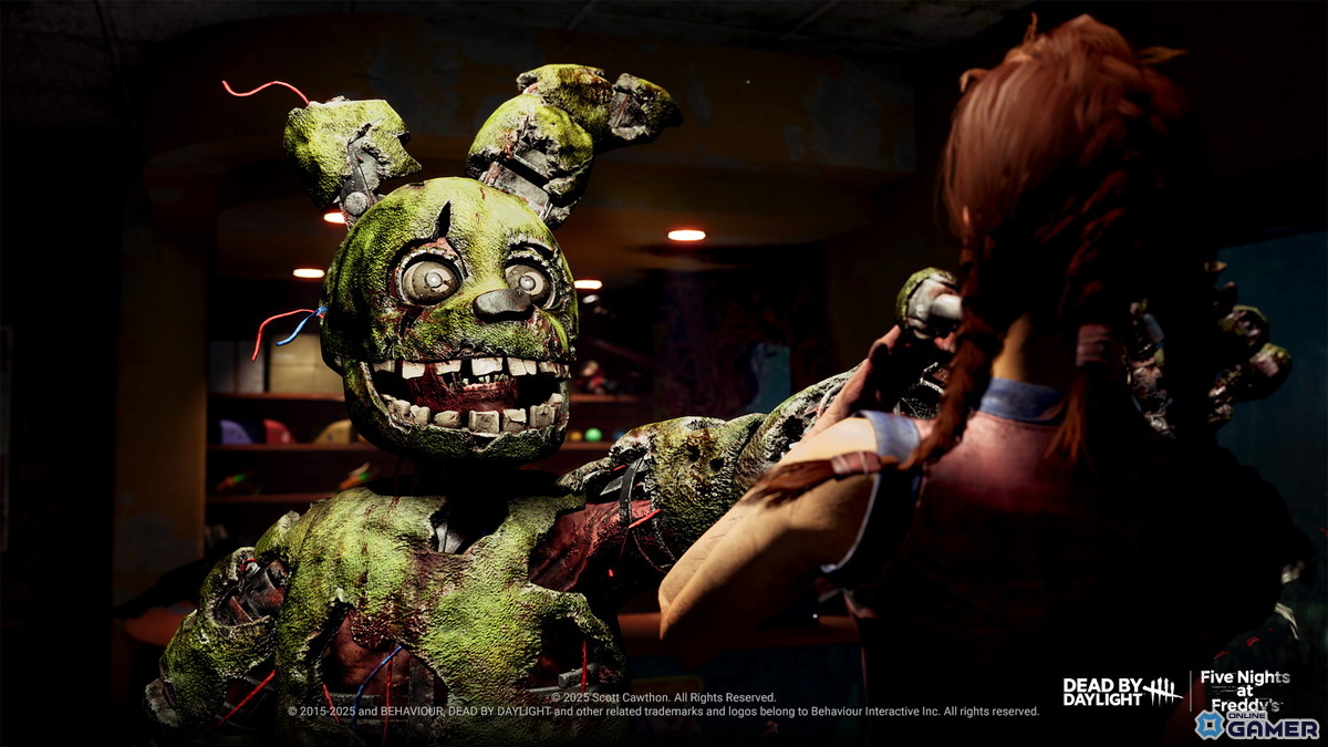 「DbD」×「FNaF」夢の悪夢コラボ始動!スプリングトラップ実装チャプターが登場の画像