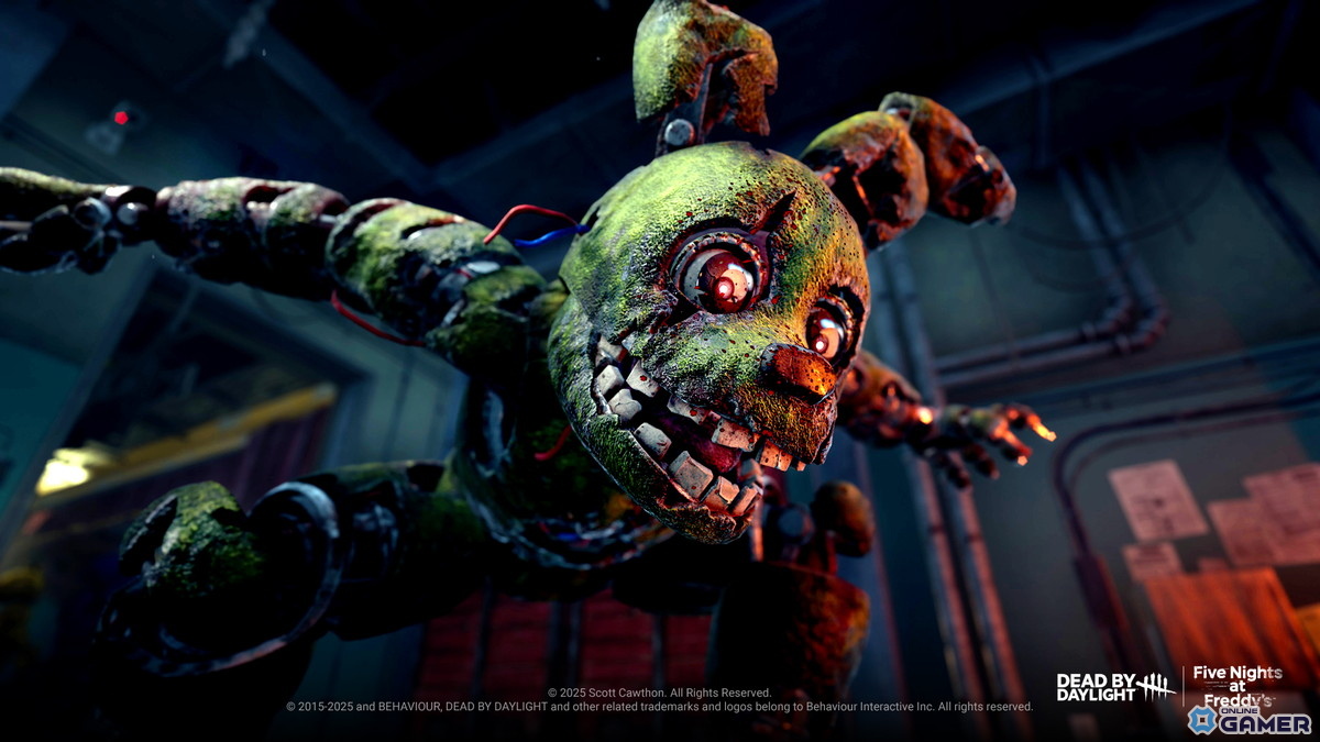 「DbD」×「FNaF」夢の悪夢コラボ始動!スプリングトラップ実装チャプターが登場の画像
