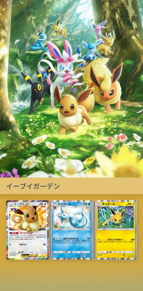 「ポケポケ」新テーマ「イーブイガーデン」が6月26日登場！イーブイフレンズ大集合＆TV-CMも公開への画像