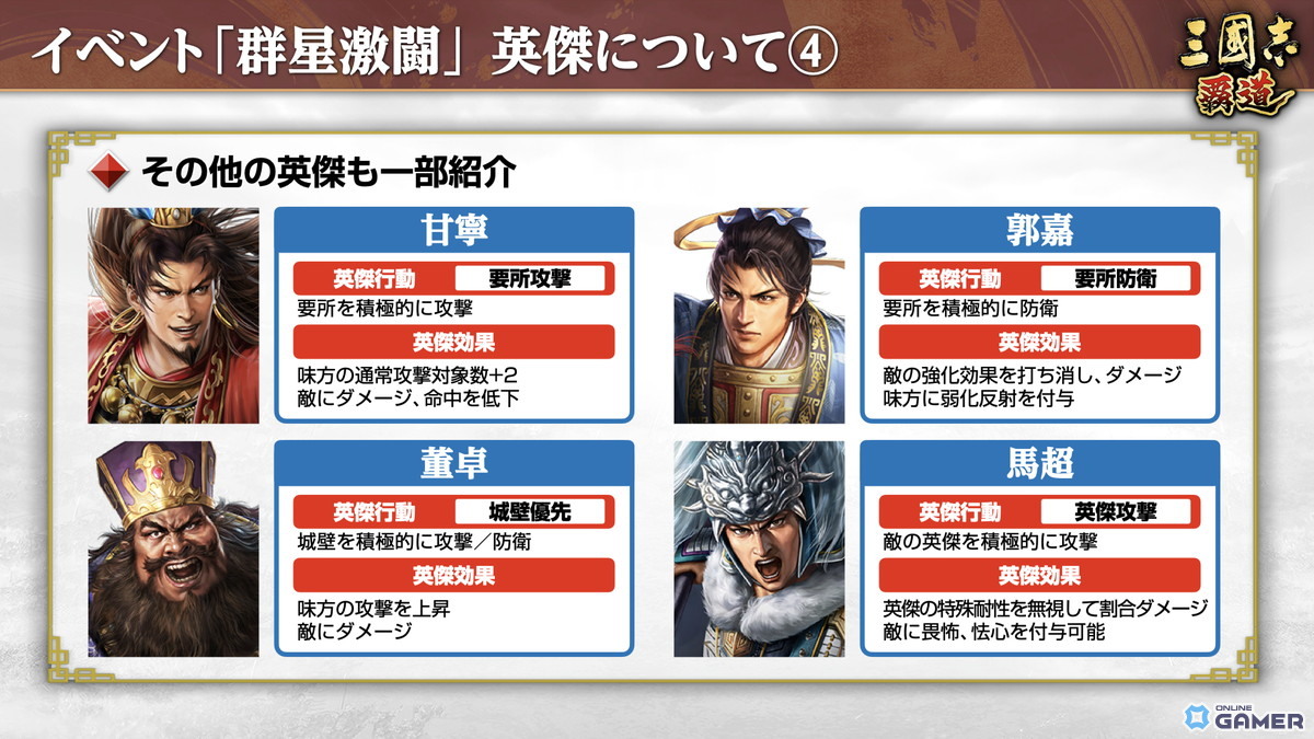 「三國志 覇道」新長期イベント「群星激闘」開幕!LR魏延・管夷吾が極求賢令に登場の画像