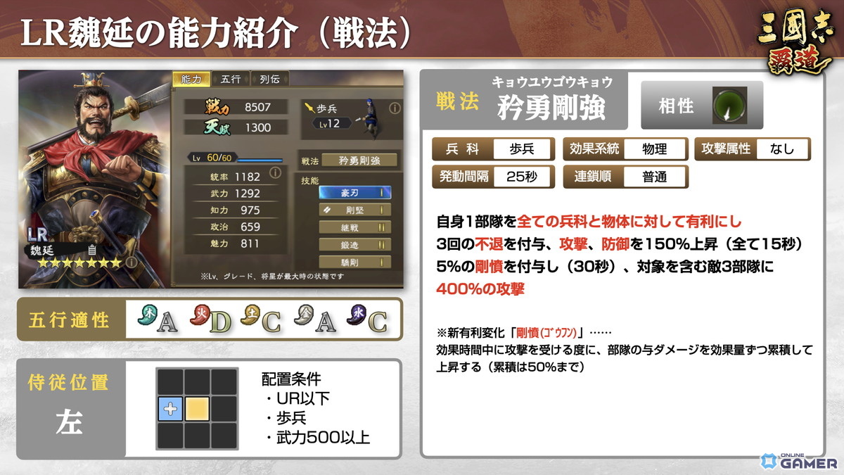 「三國志 覇道」新長期イベント「群星激闘」開幕!LR魏延・管夷吾が極求賢令に登場の画像