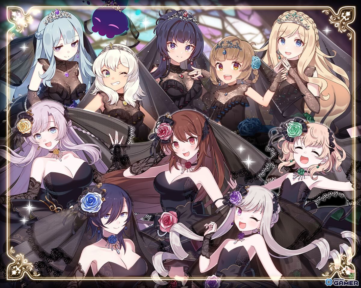 「ごまおつ」黒花嫁イベント開幕!ブラックローズ集め&茨に囚われた乙女たちの新使い魔が続々の画像