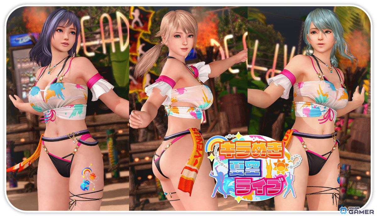 濡れ透け×ペンライトで夏を盛り上げろ！「DOAXVV」“サマー・アンコール”水着実装＆キャンペーン開始の画像
