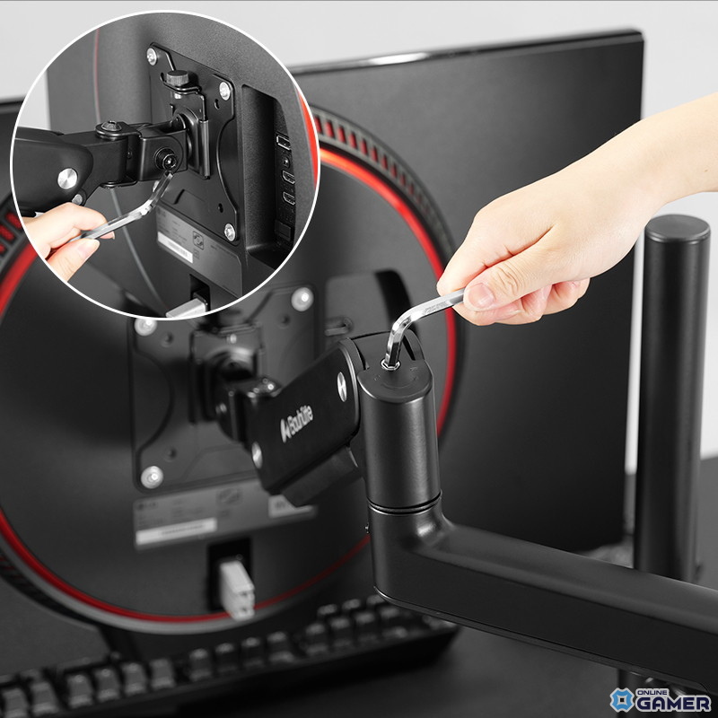 ゲーミングチェアで“寝たままゲーム”を実現！Bauhutteが76cmロングモニターアーム「BMA-1MS」を発売の画像