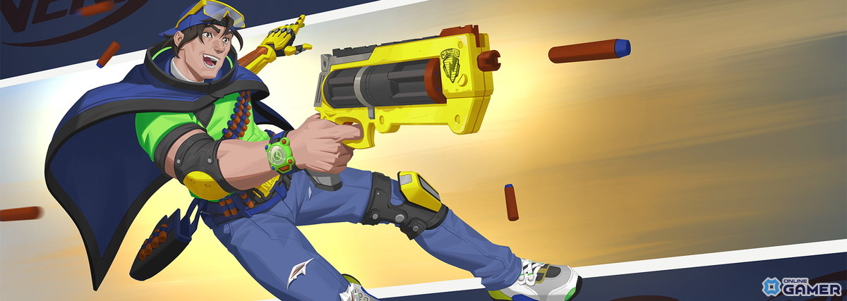 「オーバーウォッチ 2」×「ナーフ」コラボ8月6日開幕!限定スキン6種&特別モード「やっぱナーフでしょ」登場の画像