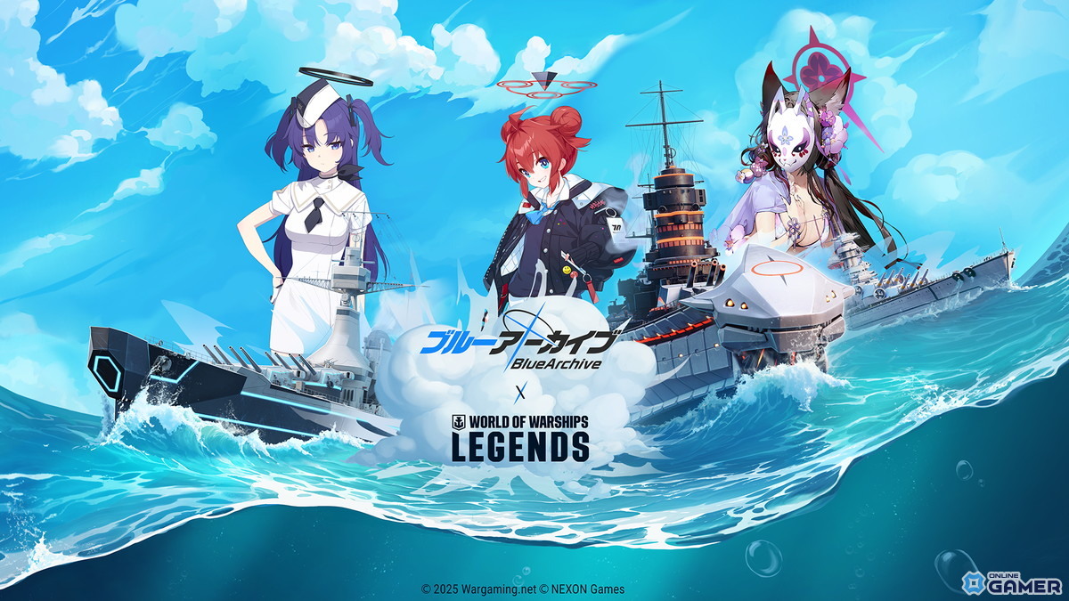 「World of Warships: Legends」×「ブルアカ」第2弾!ユウカ・マキ・ワカモが専用ボイス付き艦長にの画像