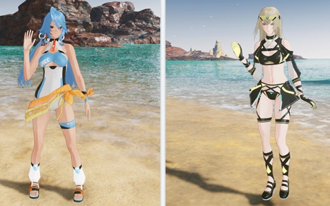 「PSO2 ニュージェネシス」期間限定クエスト「想定演習：烈夏の疾駆戦」配信！水着＆露出多めコスのACスクラッチも登場