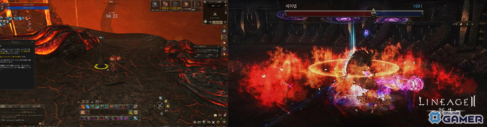 「イフリートの神殿(画像左)」と「悪の心臓部(画像右)」