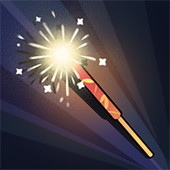 立直棒:線香花火の立直棒