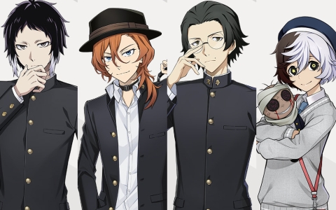 「學園文豪ストレイドッグス」櫻眞學園の生徒紹介！芥川、中也、安吾、夢野のプロフィール公開