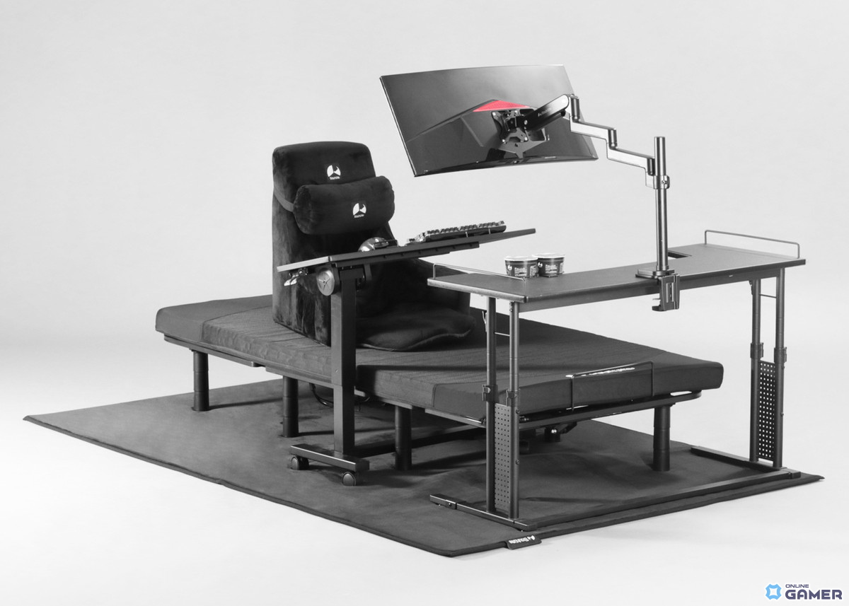 1人部屋のベッド＆デスクまでカバーできる超大判ゲーミングラグ「ベッドごとふかふかラグ」がBauhutteより登場の画像