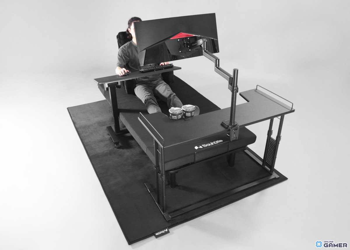 1人部屋のベッド＆デスクまでカバーできる超大判ゲーミングラグ「ベッドごとふかふかラグ」がBauhutteより登場の画像