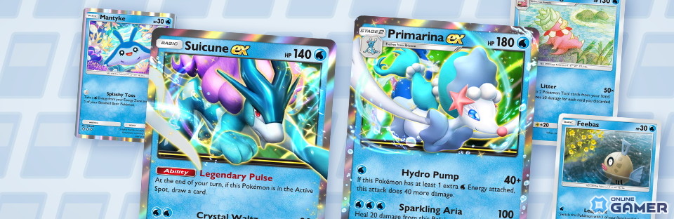 「ポケポケ」新テーマ拡張パック「未知なる水域」が8月28日登場！ライコウ・エンテイ・スイクンら収録の画像