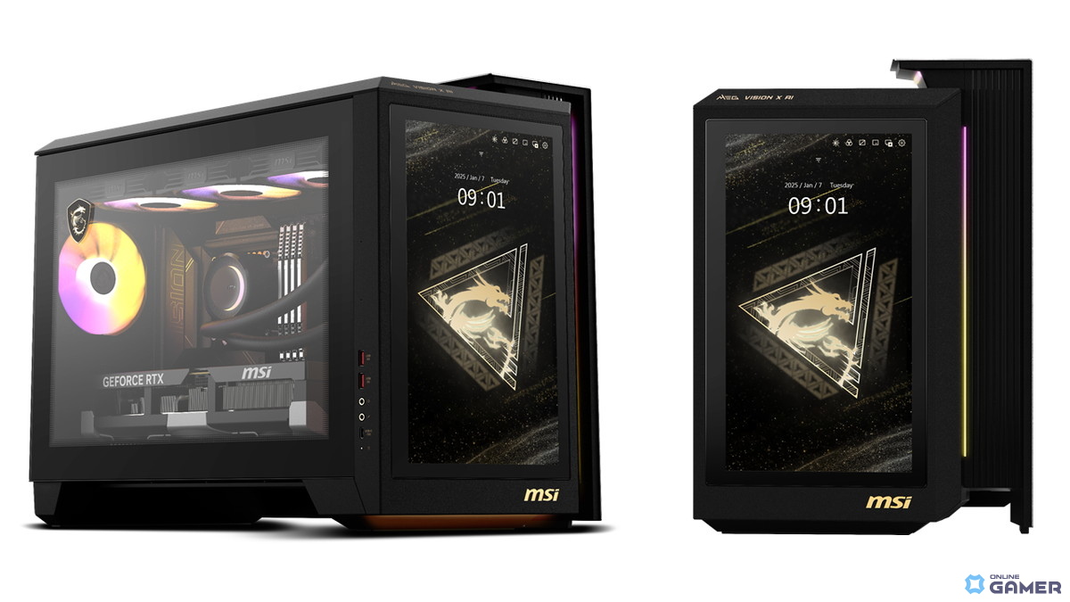 MSI、前面13.3インチ液晶付きゲーミングPCなど3製品を8月28日発売!RTX 5080/5070Ti搭載モデル登場の画像