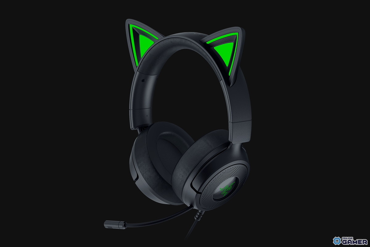 Razer「Kraken Kitty V3」シリーズ9月5日発売!ネコミミヘッドセットがブラック・ピンク・ホワイトで登場の画像