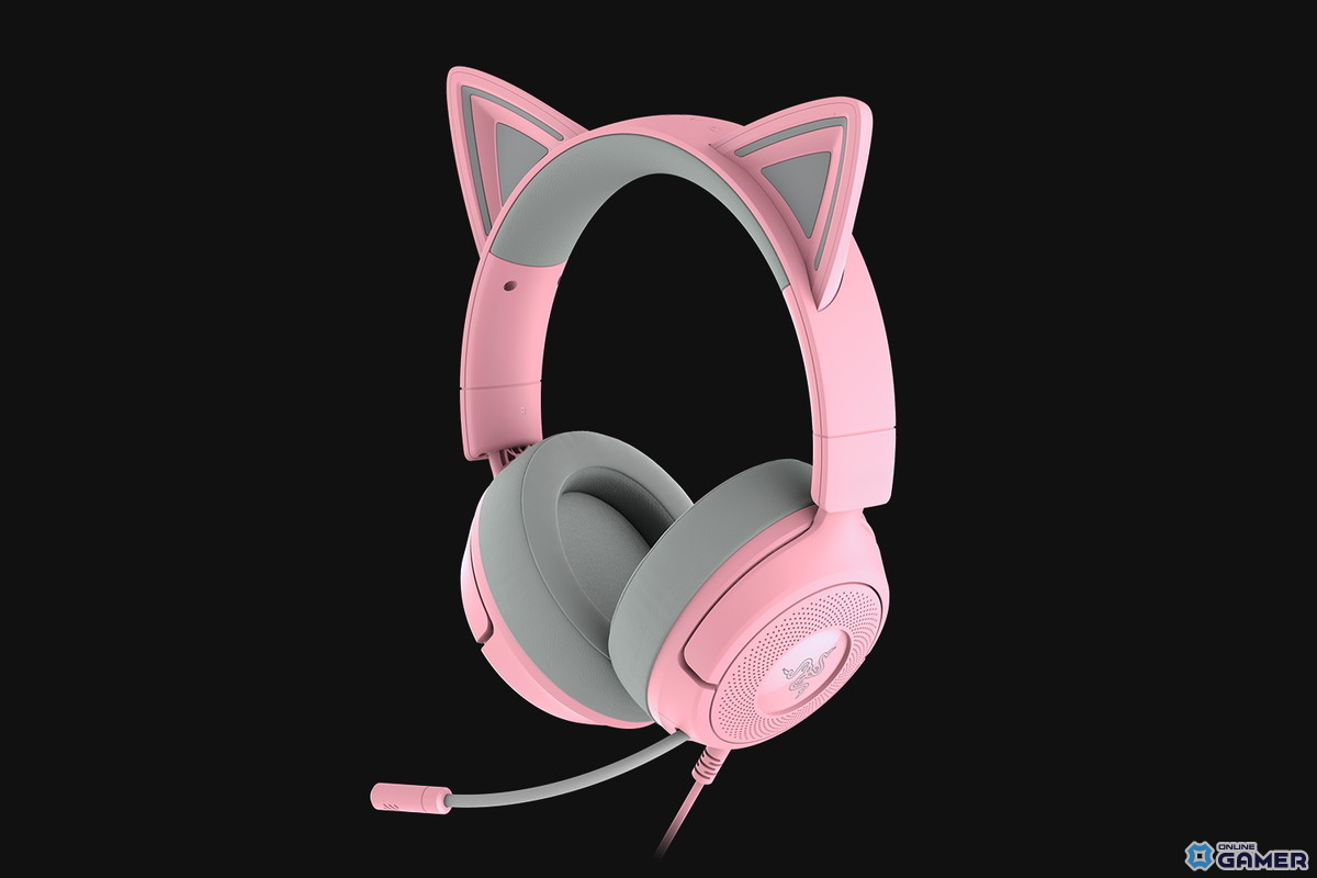 Razer「Kraken Kitty V3」シリーズ9月5日発売!ネコミミヘッドセットがブラック・ピンク・ホワイトで登場の画像