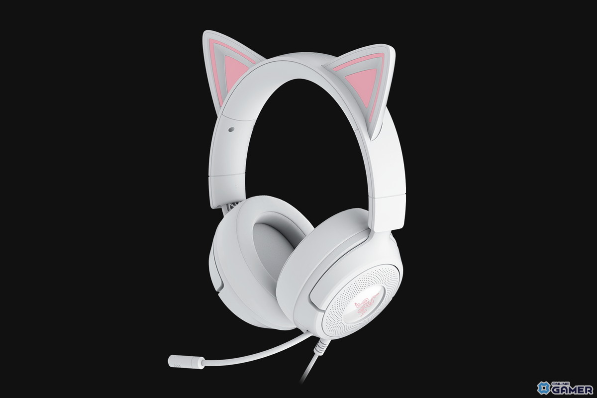 Razer「Kraken Kitty V3」シリーズ9月5日発売!ネコミミヘッドセットがブラック・ピンク・ホワイトで登場の画像