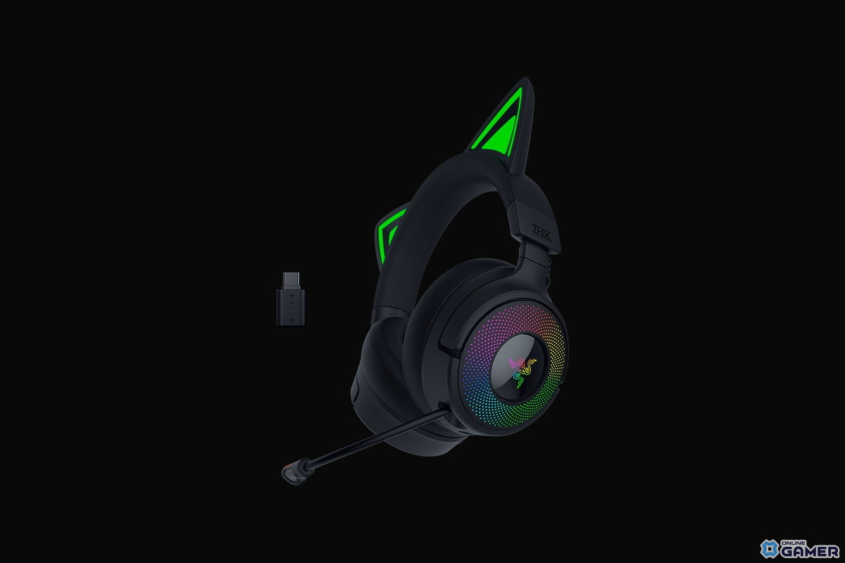 Razer「Kraken Kitty V3」シリーズ9月5日発売!ネコミミヘッドセットがブラック・ピンク・ホワイトで登場の画像