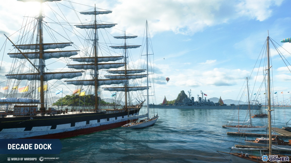 「World of Warships」の10周年を記念したアップデートが配信！ローンチ当初を再現したモード「タイムトラベル」や「10周年記念港」などが登場の画像