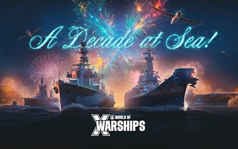 「World of Warships」の10周年を記念したアップデートが配信！ローンチ当初を再現したモード「タイムトラベル」や「10周年記念港」などが登場
