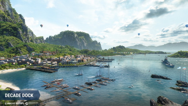 「World of Warships」の10周年を記念したアップデートが配信!ローンチ当初を再現したモード「タイムトラベル」や「10周年記念港」などが登場の画像