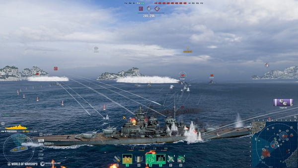 「World of Warships」の10周年を記念したアップデートが配信!ローンチ当初を再現したモード「タイムトラベル」や「10周年記念港」などが登場の画像