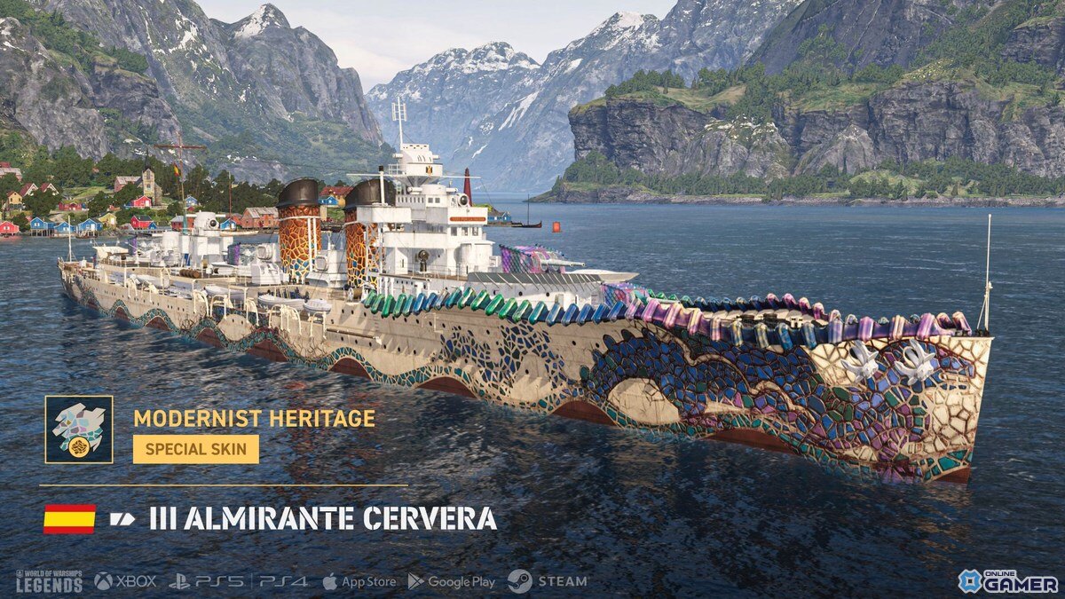 「World of Warships: Legends」アズレンコラボ復刻！新国家スペイン巡洋艦ラインも実装の画像