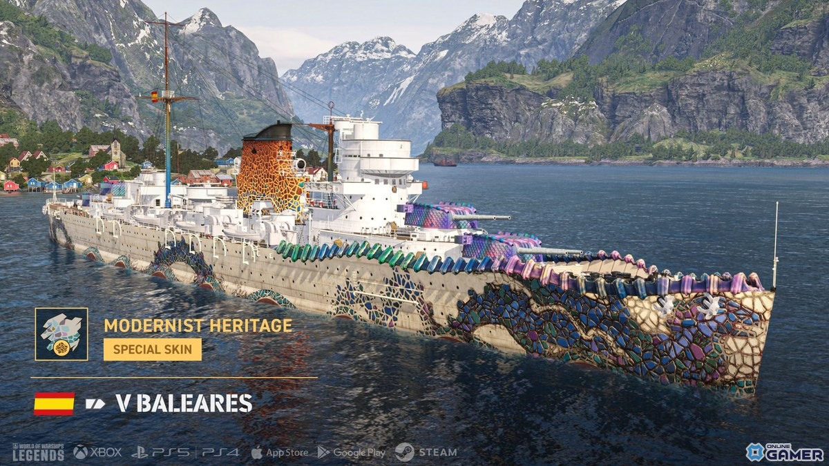 「World of Warships: Legends」アズレンコラボ復刻！新国家スペイン巡洋艦ラインも実装の画像