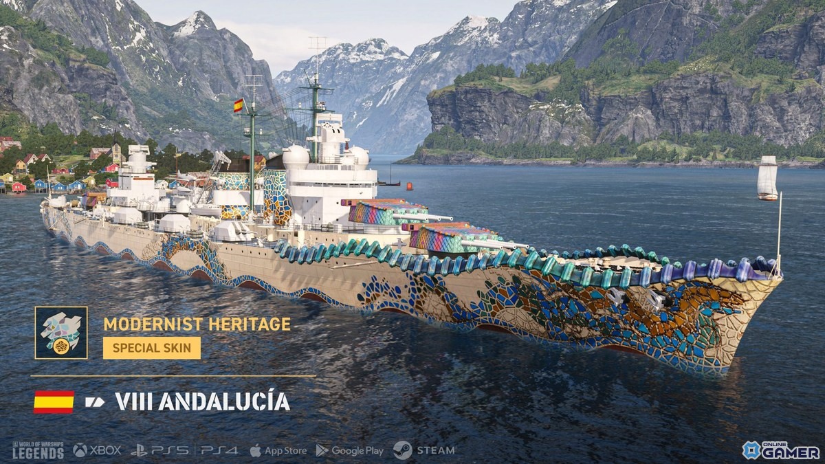 「World of Warships: Legends」アズレンコラボ復刻！新国家スペイン巡洋艦ラインも実装の画像