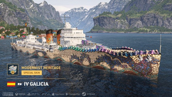「World of Warships: Legends」アズレンコラボ復刻！新国家スペイン巡洋艦ラインも実装の画像