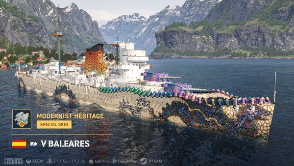 「World of Warships: Legends」アズレンコラボ復刻！新国家スペイン巡洋艦ラインも実装の画像