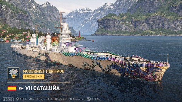 「World of Warships: Legends」アズレンコラボ復刻！新国家スペイン巡洋艦ラインも実装の画像