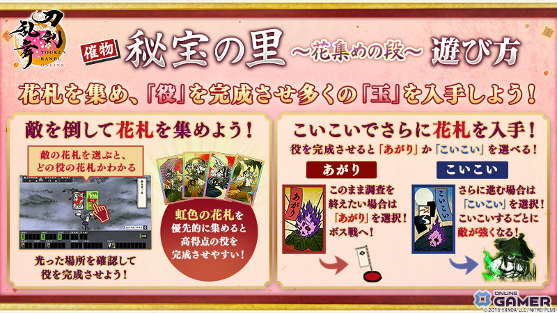 「刀剣乱舞ONLINE」新刀剣男士・倶利伽羅江(CV:土屋神葉)が登場!イベント「秘宝の里 ~花集めの段~」開催の画像