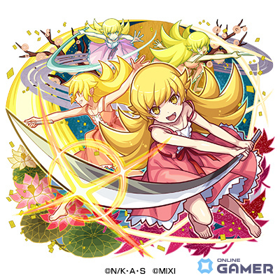 「モンスト」×「〈物語〉シリーズ」コラボ第2弾開催!ひたぎ・真宵・駿河・翼・忍が限定ガチャに登場の画像