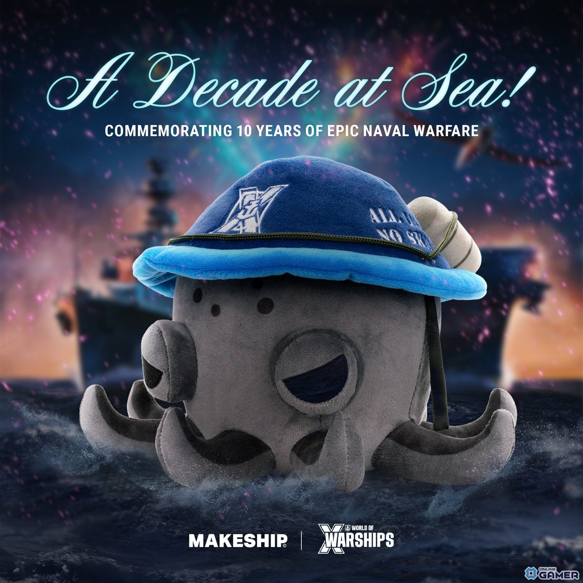 「World of Warships」10周年記念！10時間配信＆限定コラボグッズを発表の画像