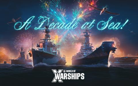 「World of Warships」10周年記念！10時間配信＆限定コラボグッズを発表