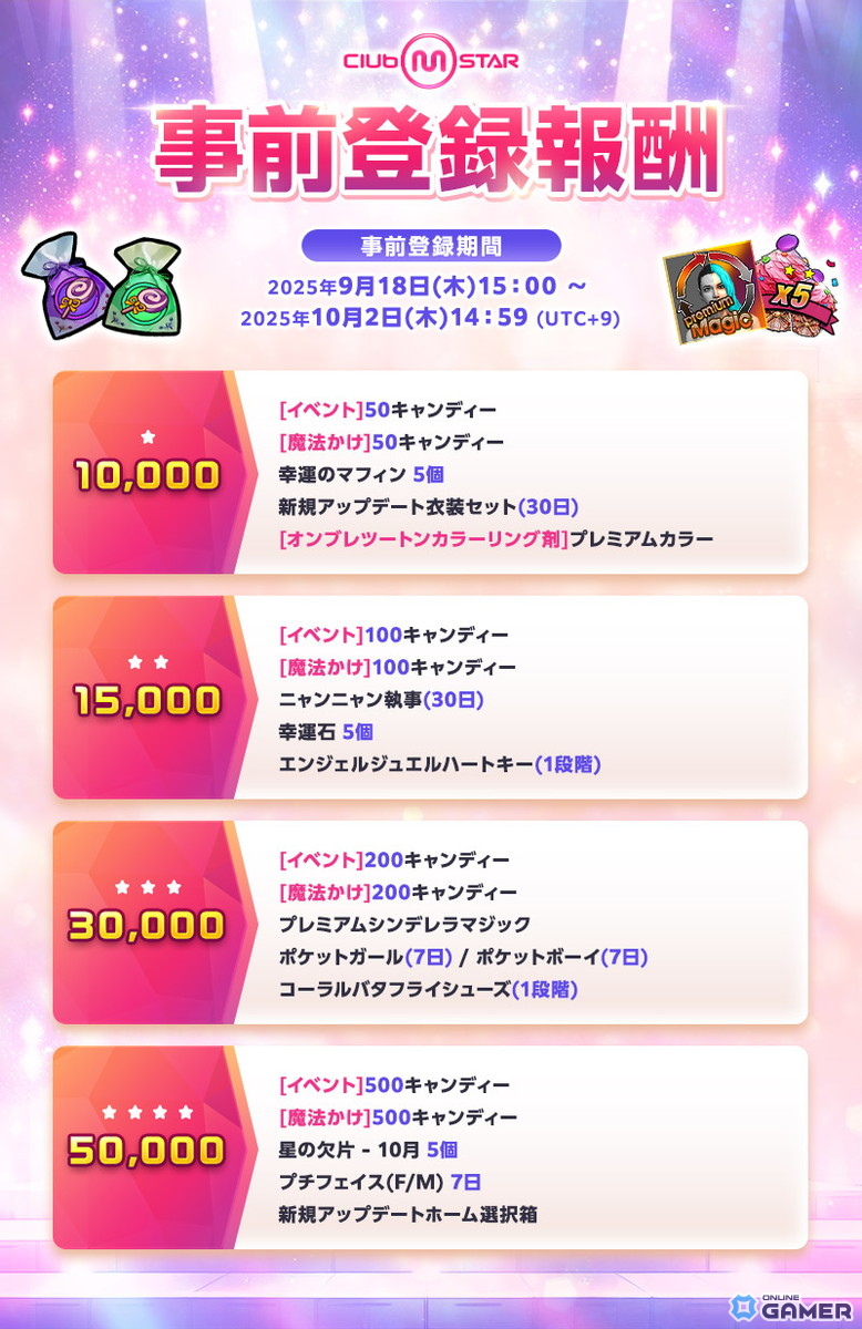 PCオンラインダンスゲーム「Club M Star」10月2日正式サービス開始!本日より事前登録受付スタートの画像