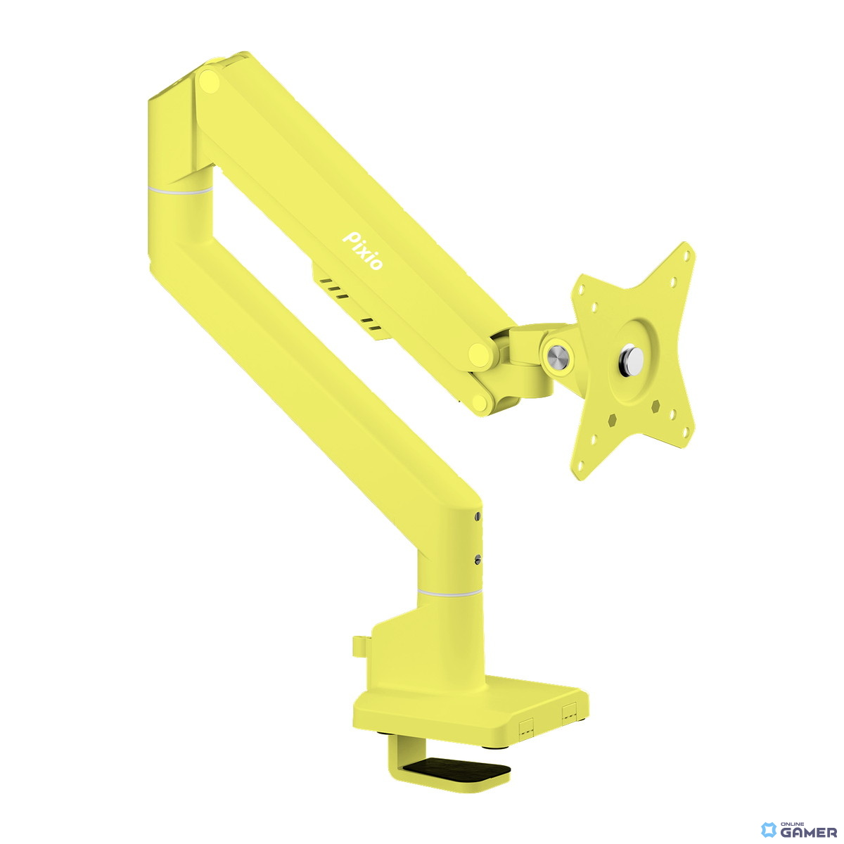 Pixio、初のイエローカラー製品を発表！23.8インチ200Hzゲーミングモニターとモニターアームが登場の画像