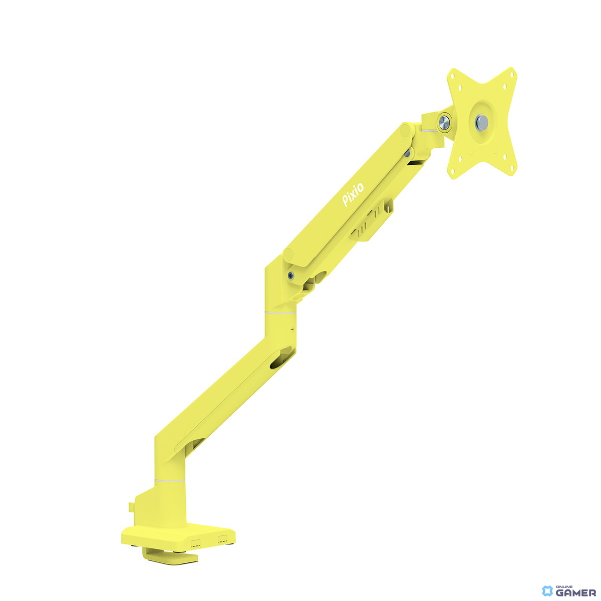 Pixio、初のイエローカラー製品を発表！23.8インチ200Hzゲーミングモニターとモニターアームが登場の画像